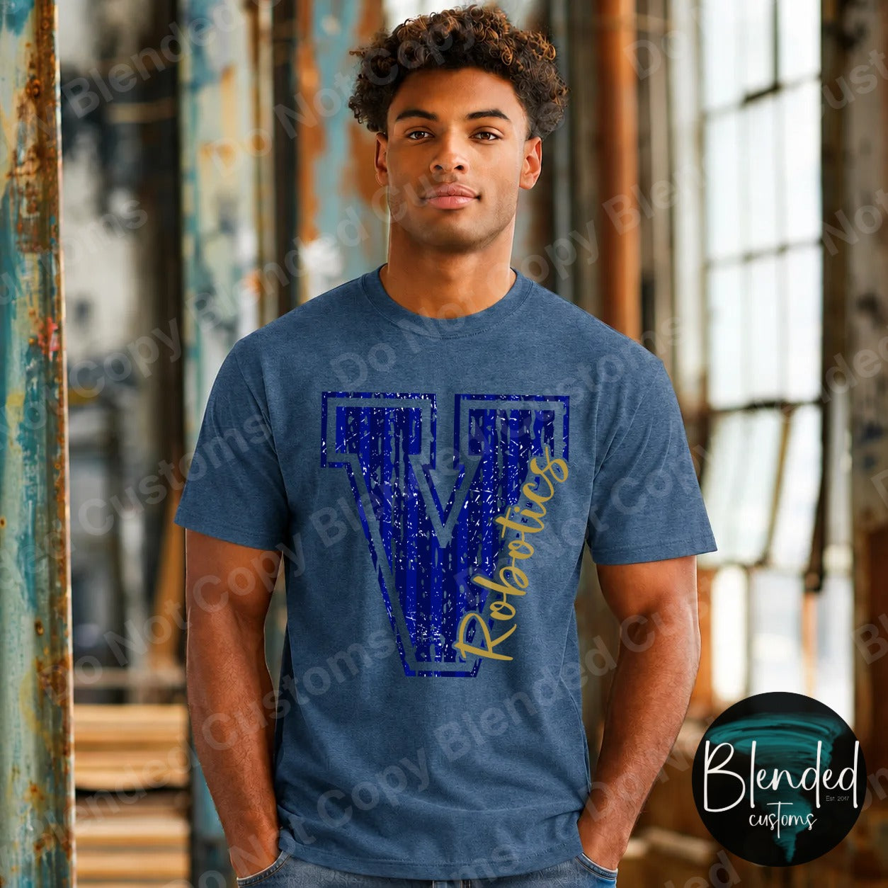 Heathered Neptune Blue