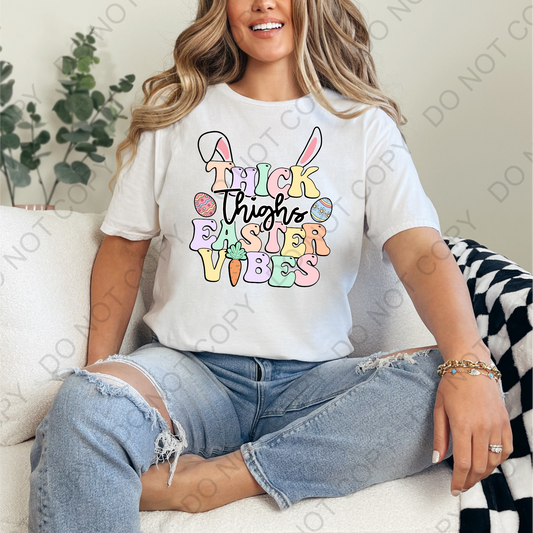 Thick Thighs & Easter Vibes Shirt