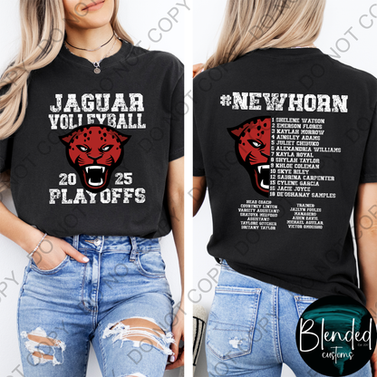 Horn Jaguar Volleyball Playoff Shirt - Exclusive Design by Blended Customs