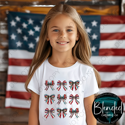 4th of July Coquette Bow Shirt