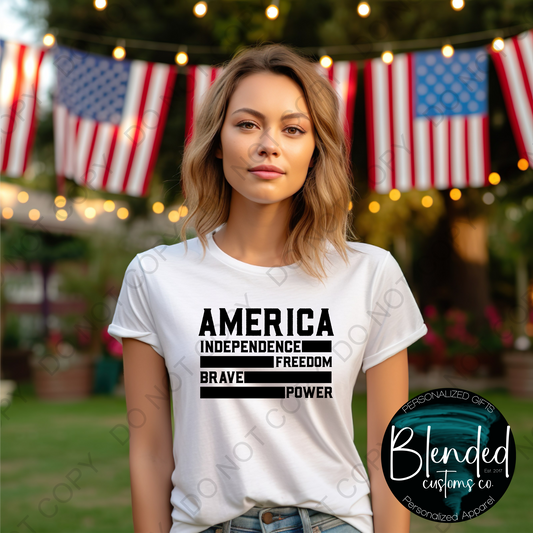 America Shirt - Black Image