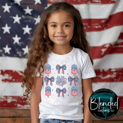 4th of July Coquette Bow Shirt