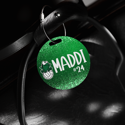 Personalized Madfrog Volleyball Bag Tag