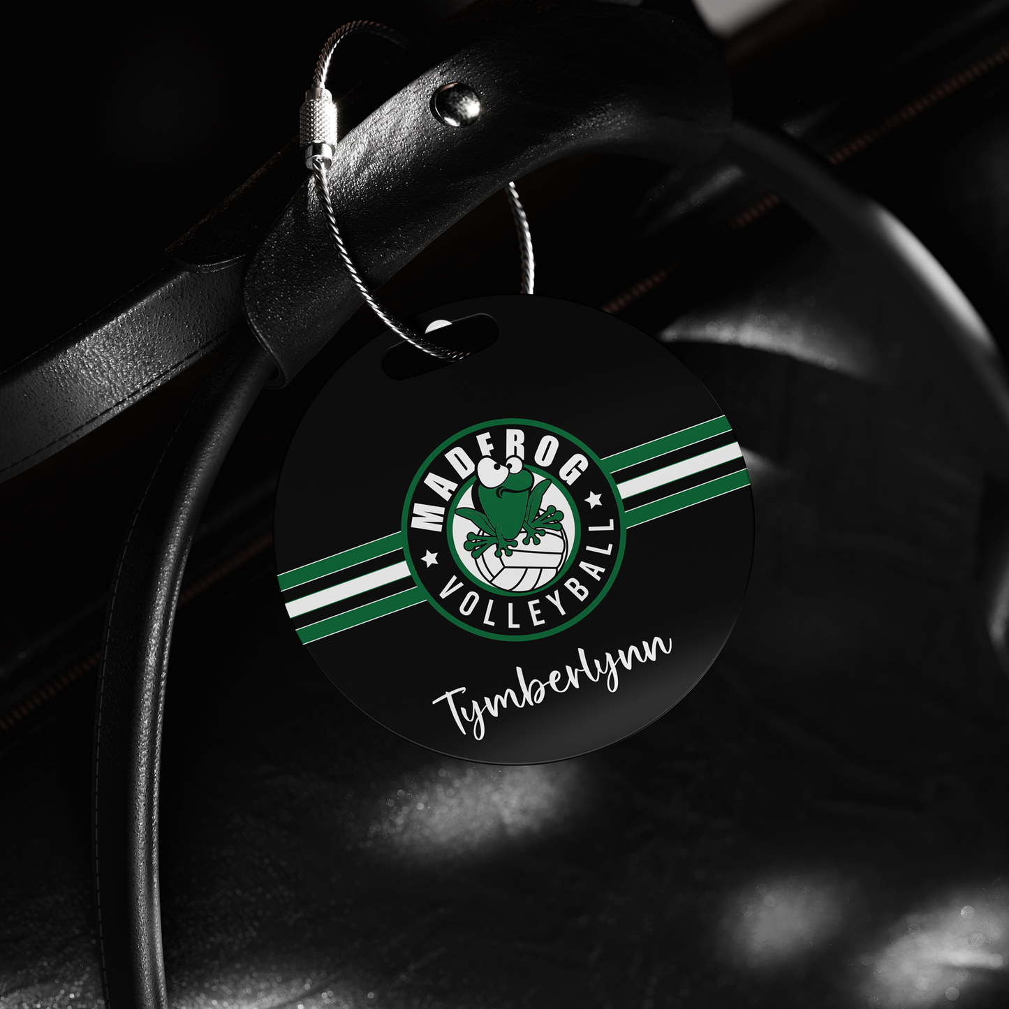 Personalized Madfrog Volleyball Bag Tag