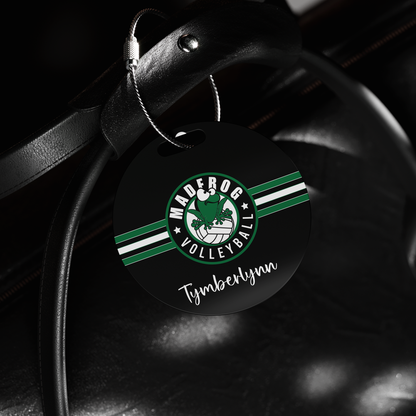 Personalized Madfrog Volleyball Bag Tag