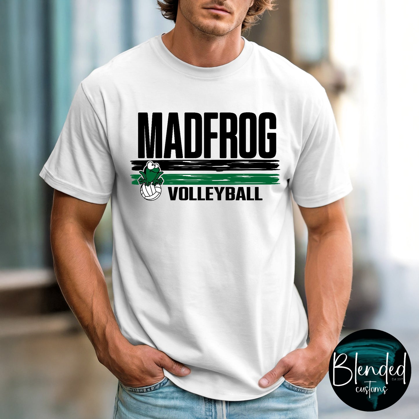 Comfort Colors Color Block Madfrog Volleyball T-shirt