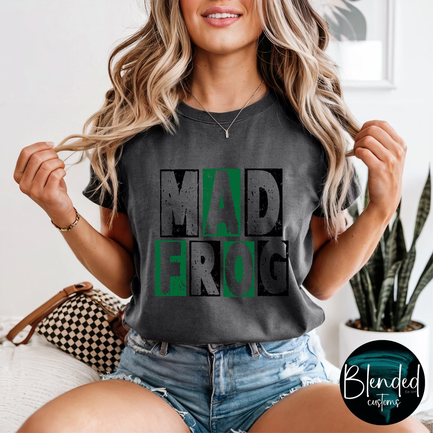 Comfort Colors Color Block Madfrog Volleyball T-shirt