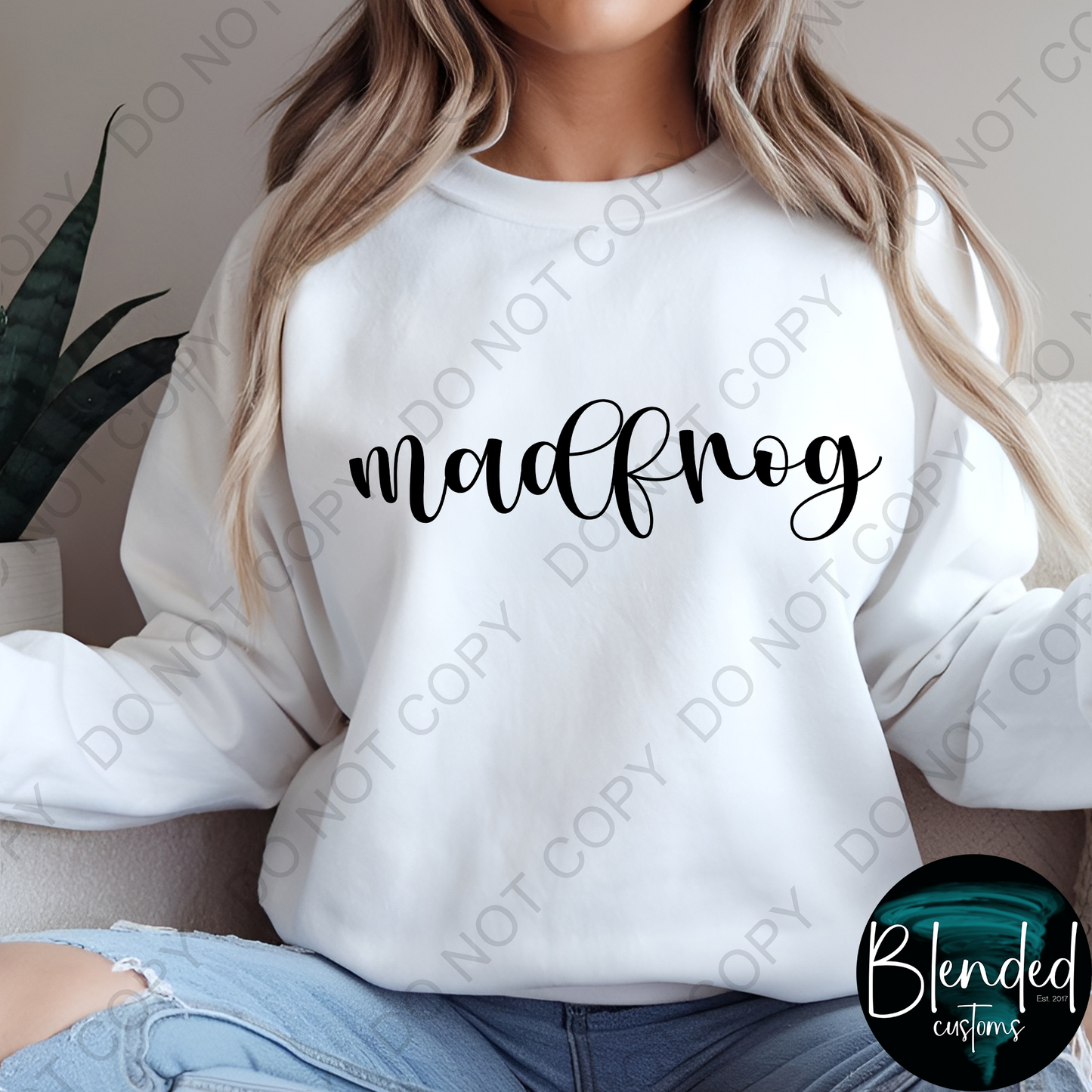 Madfrog Script Volleyball Crewneck