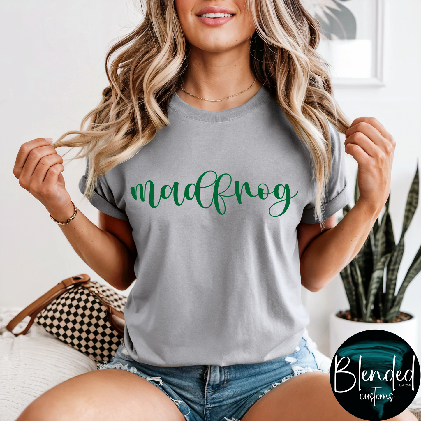 Comfort Colors Madfrog Script Volleyball T-shirt