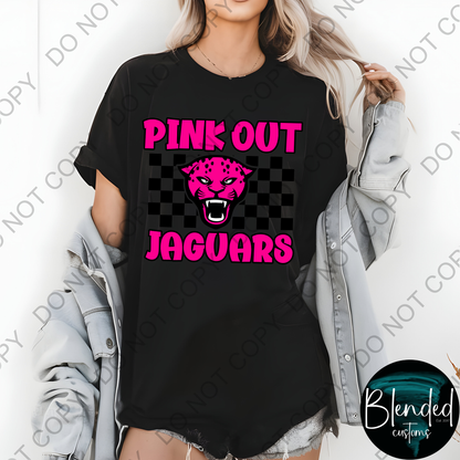 Horn Jaguar Volleyball Pink Out Shirt - Exclusive Design by Blended Customs