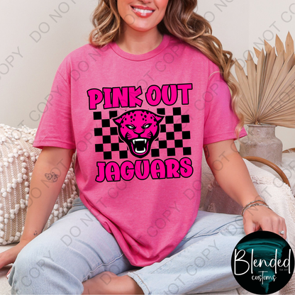 Horn Jaguar Volleyball Pink Out Shirt - Exclusive Design by Blended Customs