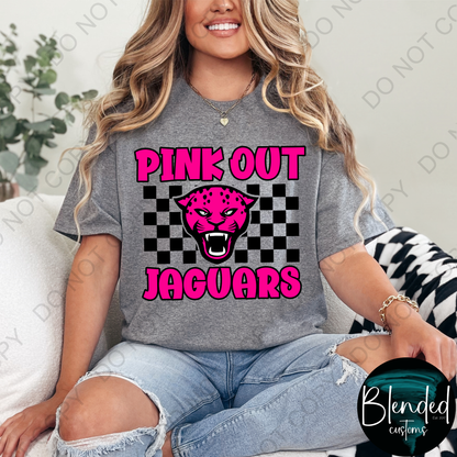 Horn Jaguar Volleyball Pink Out Shirt - Exclusive Design by Blended Customs