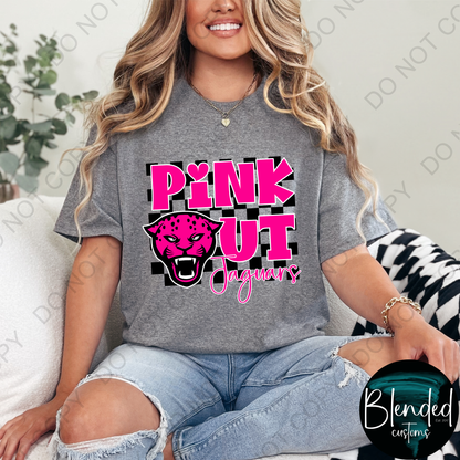 Horn Jaguar Volleyball Pink Out Shirt - Exclusive Design by Blended Customs