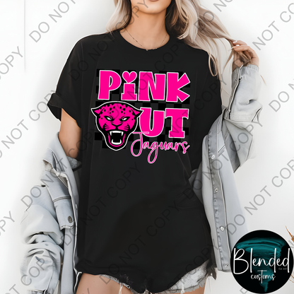Horn Jaguar Volleyball Pink Out Shirt - Exclusive Design by Blended Customs