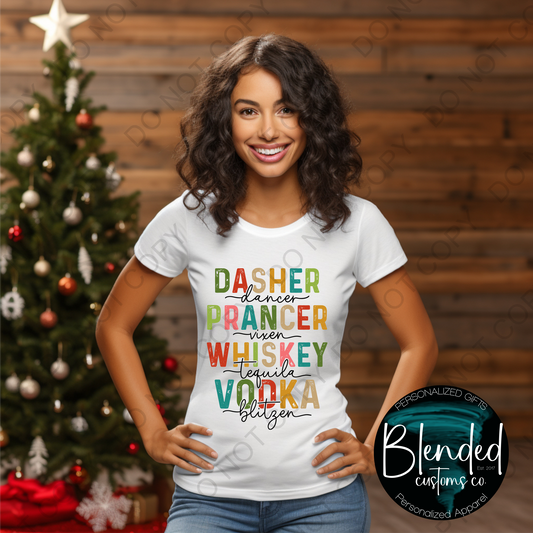 Dasher, Dancer, Whiskey, Vodka