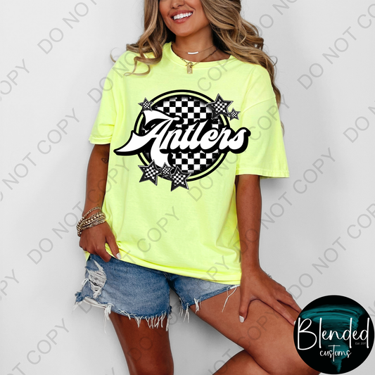Antlers Checked Mascot Shirt