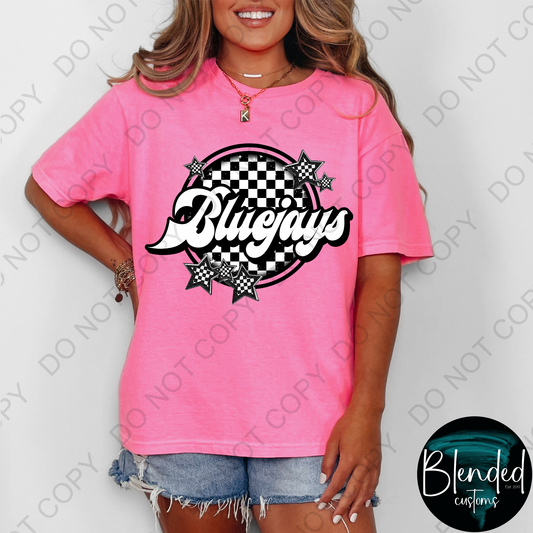 Bluejays Checked Mascot Shirt
