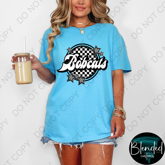 Bobcats Checked Mascot Shirt