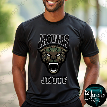 Horn Jaguar Camo JROTC T-Shirt - Exclusive Design by Blended Customs