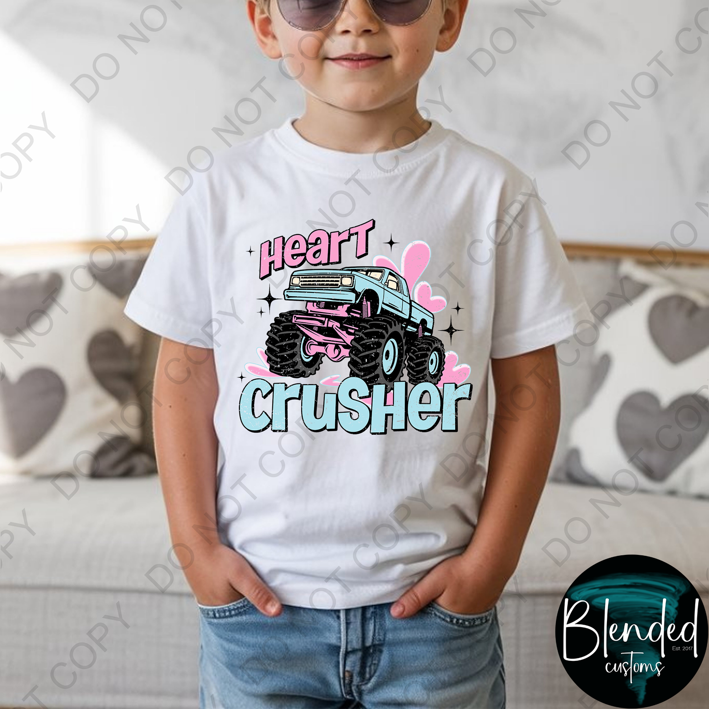 Kids Heart Crusher Valentine Shirt