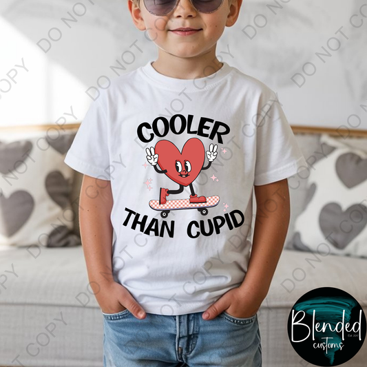 Kids Cooler Than Cupid Valentine Shirt