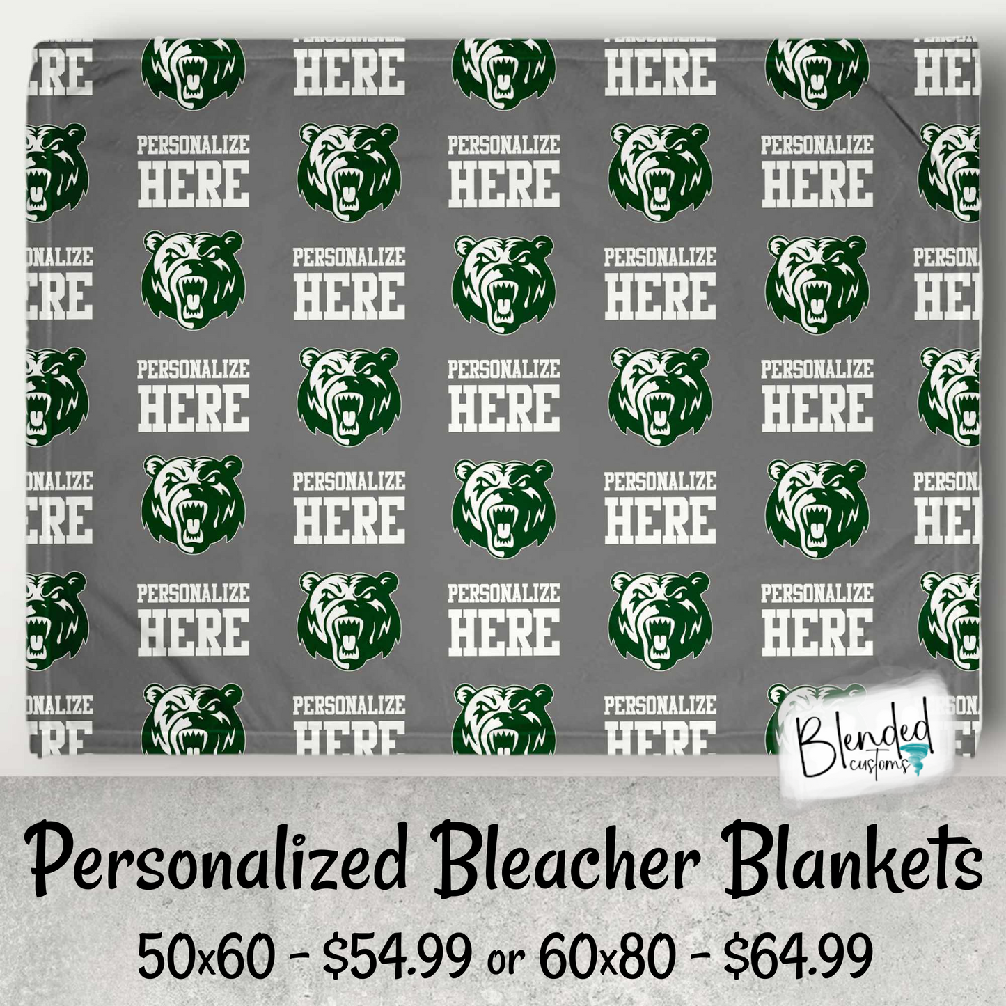 Berry Bears Bleacher Blanket - Personalized