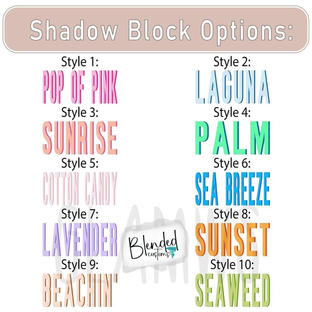 Shadow Block Personalized Beach Towel