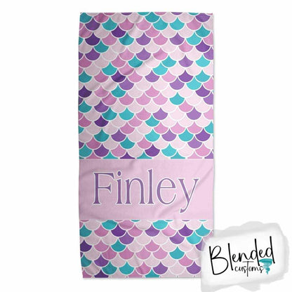 Mermaid Personalized Beach Towel