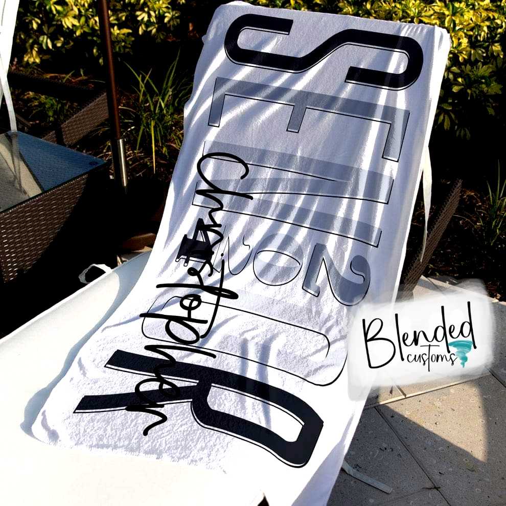 Personalized Senior Beach Towel