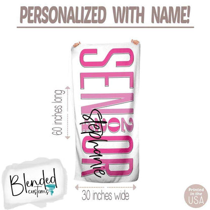 Personalized Senior Beach Towel