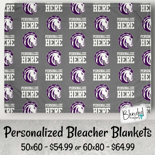 McDonald Mustangs Bleacher Blanket - Personalized