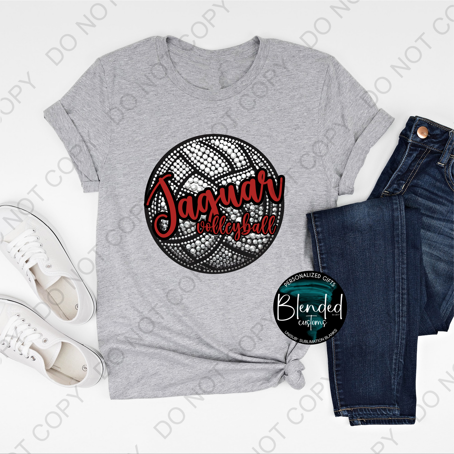 Horn Jaguar Softball School Shirt - Exclusive Design by Blended Customs