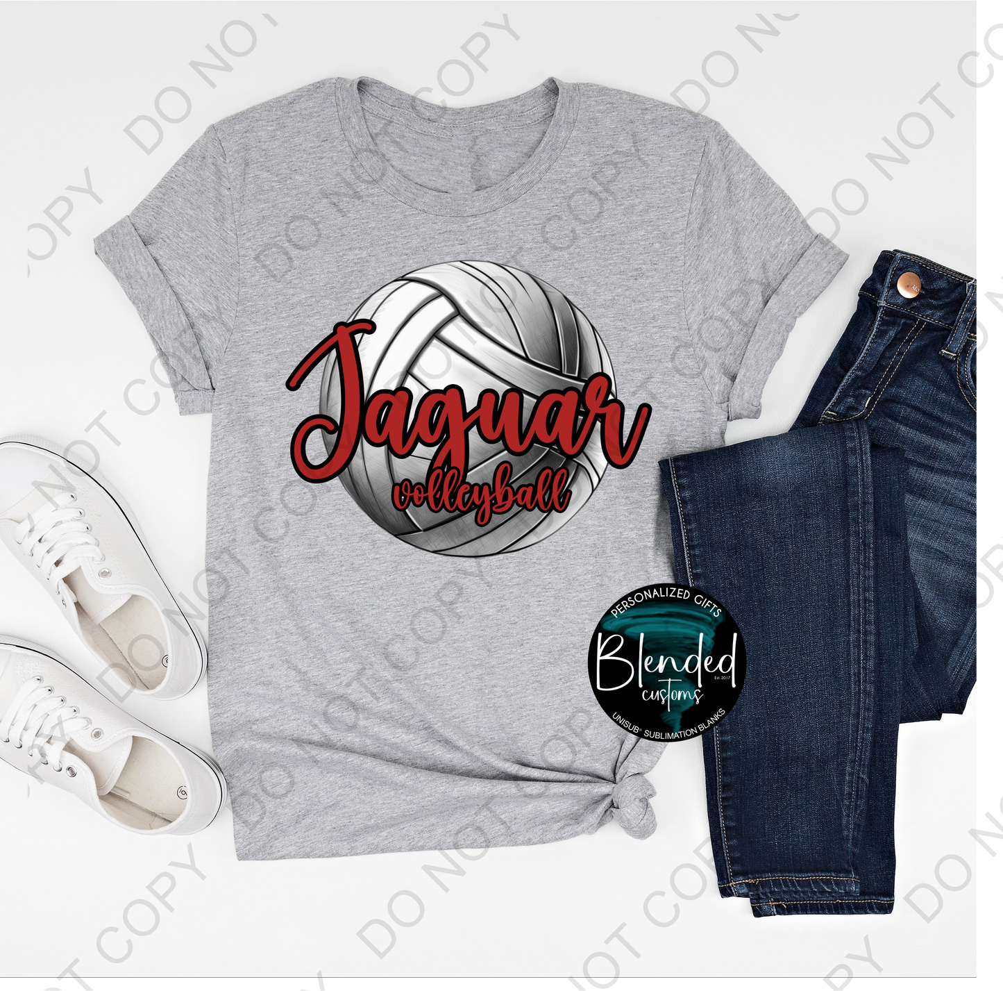 Horn Jaguar Softball School Shirt - Exclusive Design by Blended Customs