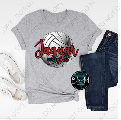 Horn Jaguar Softball School Shirt - Exclusive Design by Blended Customs