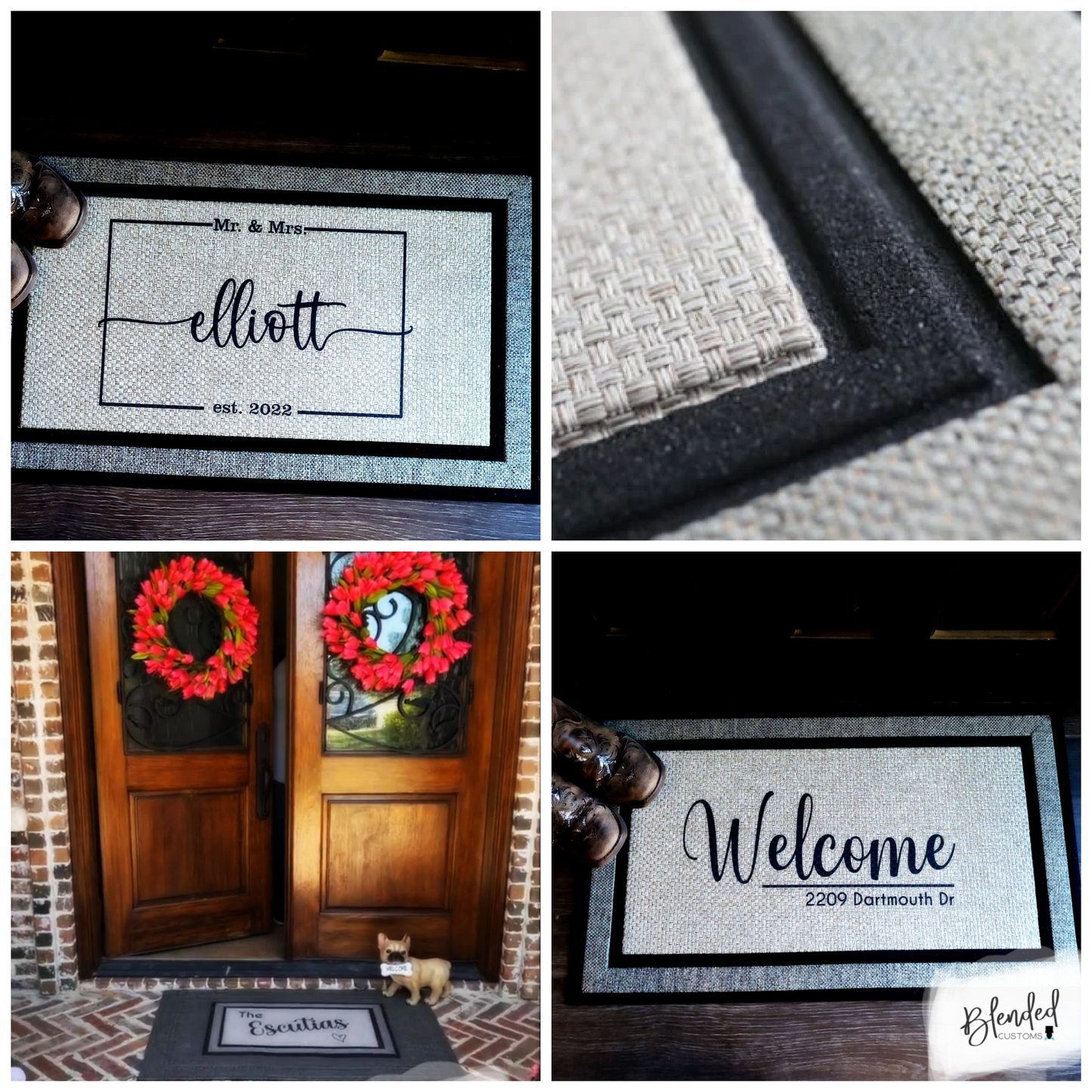 Personalized Farmhouse Name Doormat